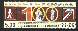 SRI LANKA. N°1850 De 2012. Ecole Pour Sourds Et Aveugles. - Handicap