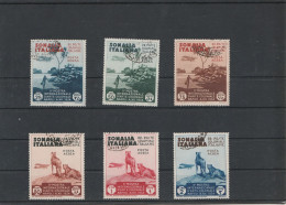 Italien Kolonien Somalia Flugpost Mi Nr 203 - 208 6 Werte Gestempelt 1934 - Somalië
