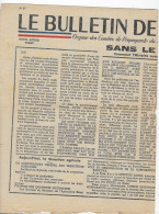 Ww2 - Propagande -bulletin De France 1942  - N° 67 - Vichy- Sans Le Maréchal - Richesses Mondiales - Carence Britannique - Documenti