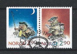 Norway 1988 Christmas Pair  Y.T. 964a (0) - Usados