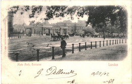 CPA Carte Postale Royaume Uni London  Hyde Park  Entrance 1902 VM78151 - Hyde Park