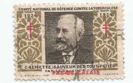 Comité National De Défense Contre La Tuberculose Calmette PAS De CALAIS 1934 - Antitubercolosi