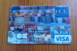 CARTE A PUCE BANCAIRE BANQUE LCL JOLI VISUEL TEST ESSAI !!! - Disposable Credit Card