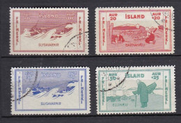 IS028 – ISLANDE – ICELAND – 1933 – MARITIME WORKS & RESCUE – SG # 201/04 USED 26 € - Usati