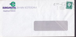 Netherlands EUROMOTEL SKYWAY ROTTERDAM Slogan Flamme ROTTERDAM 1978 Cover Brief Juliana Stamp - Covers & Documents