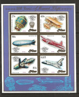 Niue 1983 200 Years Manned Flights, Ballon, Planes, Zeppelin, Aircrafts  Mi Bloc 66 MNH(**) - Niue