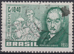 1955 Brasilien ° Mi:BR 885, Sn:BR 829, Yt:BR 612, José Bento Renato Monteiro Lobato (1882-1948) - Usados