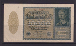 GERMANY - 1922 10000  Mark XF Banknote - 10000 Mark