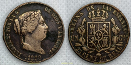 2510 ESPAÑA 1860 ISABEL II 1860 - 25 Cts De Real SEGOVIA - Collezioni