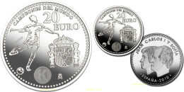 1527 ESPAÑA 2010 20 EUROS 2010. CAMPEONES MUNDO DE FUTBOL. PLATA. - 10 Centesimi