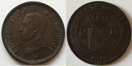 1607 ESPAÑA 1911 2 CENTIMOS ALFONSO XIII 1911 *11 PCV - Collezioni