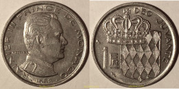 1752 MONACO 1968 1958 PRINCIPE RAINIER III 1 FRANC - 1949-1956 Francos Antiguos