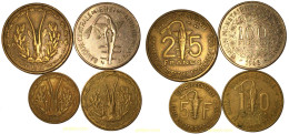 1757 AFRICA CENTRAL BRITANICA 1970 LOT WEST AFRICA AFRIQUE OUEST 4 COIN - Sonstige – Afrika
