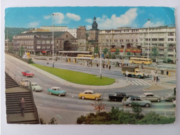 Wuppertal-Döppersberg, Schwebebahn, Busse, LKW, Alte Autos U.v.a., 1965 - Wuppertal