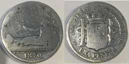 1970 ESPAÑA 1870 1 PESETA 1870 SN M - Verzamelingen