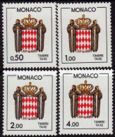 MONACO - 1986 - TAXE - Série N° 83 à 86 ** - Neuf - Luxe - - Impuesto