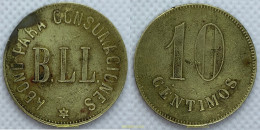 2156 ESPAÑA 1937 FICHA COMERCIAL ABONO PARA CONSUMACIONES B.LL 10 CENTIMOS - Altri & Non Classificati