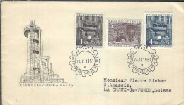 TCHECOSLOVAQUIE Ca.1951: LSC Ill. Pour La Chaux De Fonds (SUISSE) - Lettres & Documents
