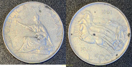 2243 ITALIA 1861 ITALIE 1861 500 LIRE - Feudal Coins