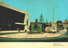 AVEIRO - Praça Marquês De Pombal, Carros, Car  (2 Scans) - Aveiro