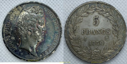 2285 FRANCIA 1830 LOUIS PHILIPPE I 5 FRANCS 1830 A - Altri & Non Classificati