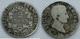 2290 FRANCIA 1806 NAPOLEON 1806 2 FRANCS PARIS A - Otros & Sin Clasificación