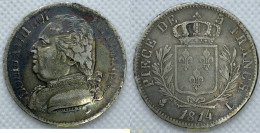 2284 FRANCIA 1814 LOUIS XVIII 5 FRANCS 1814 L - Otros & Sin Clasificación