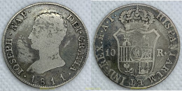 2423 ESPAÑA 1811 JOSE NAPOLEON 10 REALES 1811 JOSEPH NAP - Sammlungen