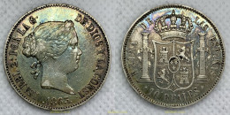 2452 ESPAÑA 1863 ISABEL II 1863 MADRID 10 REALES - Sammlungen