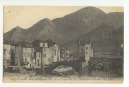 06/ CPA - Sospel - Vue Sur Le Vieux Pont Et Les Montagnes D'Italie - Sospel