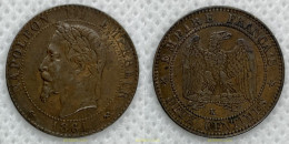 2524 FRANCIA 1861 NAPOLEON 1861 10 CENTIMES K BORDEAUX - Sonstige & Ohne Zuordnung