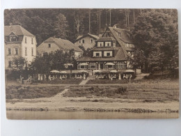 Pötzscha-Wehlen, Hotel-Restaurant Bauernhäus'l, Elbe, 1925 - Wehlen