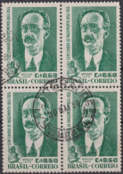 1955 Brasilien ° Mi:BR 886, Sn:BR 830, Yt:BR 613, Adolfo Lutz (1855-1940) Sanitary Doctor - Usati