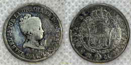 2841 ESPAÑA 1844 ISABEL II 1844 2 REALES MADRID - Collezioni