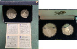 2905 COREA DEL SUR 1988 XXIV OLYMPIAD SEOUL 1988 10000 WON - 5000 WON SILVER - Corée Du Sud