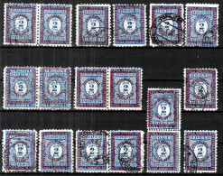 ⁕ Yugoslavia 1933 ⁕ Postage Due PORTO 2 Din. Overprint Mi.71 ⁕ 18v Used - Used Stamps