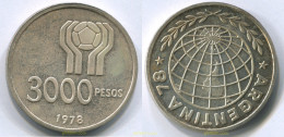 2950 ARGENTINA 1978 3000 PESOS ARGENTINA.COPA DEL MUNDO FUTBOL 1978 - Argentina