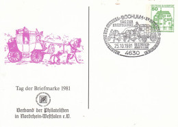 PP 104/131 Tag Der Briefmarke 1971 - Verband Der Philatelisten In Norrhein Westfalen E.V., Bochum 1 - Cartes Postales Privées - Oblitérées