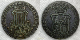 3129 ESPAÑA 1845 REINA ISABEL II 6 CUAR 1845 - PRINCIPADO DE CATALUÑA - Colecciones