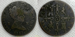 3134 ESPAÑA 1846 ISABEL II 1846 8 MARAVEDIS - Collections