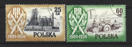 Poland 1954 Rep. 10th Anniv Offset. Y.T. 769a+772a(0) - Gebraucht