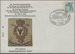 PU 110/29 LV-Tag NRW Ruhrfestspielhaus Recklinghausen, SSt Rhein-Ruhr-Posta 1979 - Privé Briefomslagen - Ongebruikt