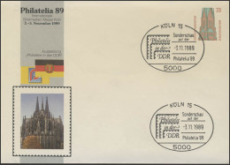 PU 314/21 Messe Köln: Philatelie In Der DDR, SSt Köln PHILATELIA 3.11.1989 - Privé Briefomslagen - Ongebruikt