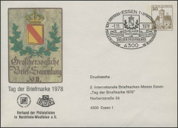 PU 108/63b Tag Der Briefmarke NRW Mit Anschrift, SSt Essen Posthausschilde 1978 - Privé Briefomslagen - Ongebruikt