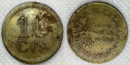 3209 ESPAÑA 1938 PUEBLA DE CAZALLA 10 CENTIMOS - Altri & Non Classificati