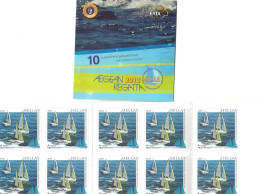 GREECE  2013   BOOKLET    SELF - ADHESIVE   STAMPS       SAILING  TOURISM   AEGEAN  REGATTA - Postzegelboekjes