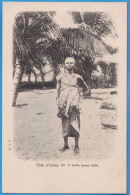 CPA DOS NON DIVISE - COTE-D'IVOIRE - L.G.D. N° 6 - VIEILLE FEMME AGNI - Costa De Marfil