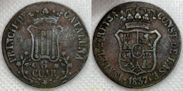 3234 ESPAÑA 1841 PRINCIPADO DE CATALUNYA ISABEL II 6 CUARTOS 1841 - Collezioni