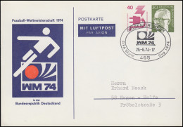 PP 56 Fußball-Weltmeisterschaft 1974 In Deutschland, Passender SSt GELSENKIRCHEN - Private Covers - Mint