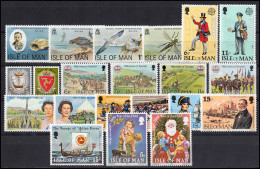 138-158 Isle Of Man Jahrgang 1979, Postfrisch ** / MNH - Man (Ile De)